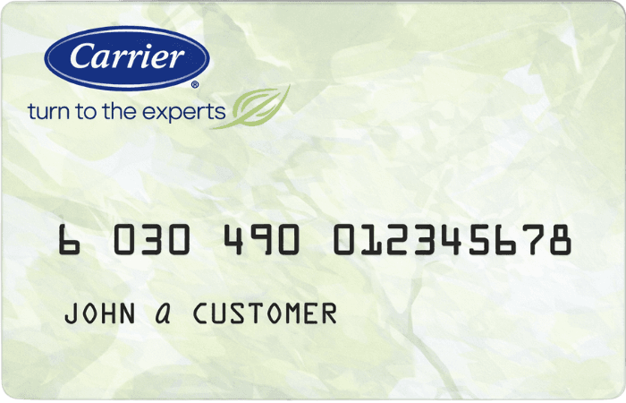 Carrier Credit Card Financing